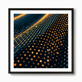 Abstract Pattern Of Dots Art Print