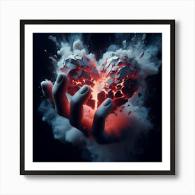 Broken Heart 3 Art Print