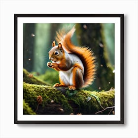 Squirrel In The Forest 271 Art Print