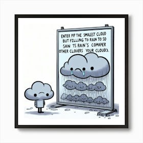 Smallest Cloud Art Print