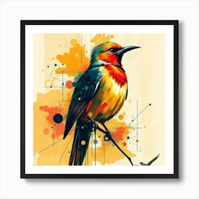 Colorful Bird Art Print