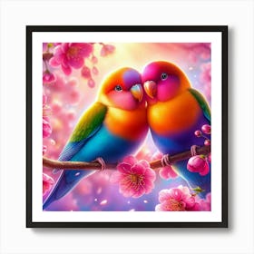 Two Birds In Love 1 Art Print