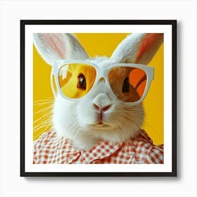 Cool Bunny in Sunglasses Art Print