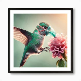 Last drop Hummingbird 2 Art Print