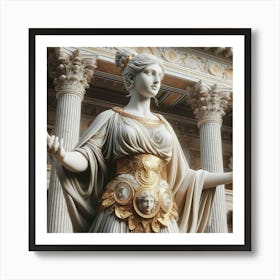 Statue Of Aphrodite 4 Art Print