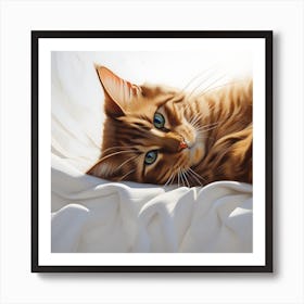 Tabby Cat Art Print