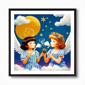 Blissed Out Angels Art Print