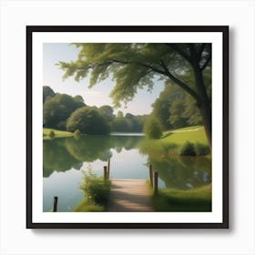 Lake In The Woods 9 Art Print