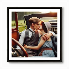 Dating Automotive Style-1928 ~Reimagined 12 Art Print