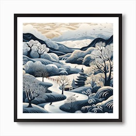 Winter Landscape 4 Art Print