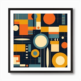 Abstract Geometric Pattern 40 Art Print