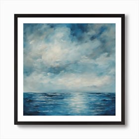 into a world where the depths of the ocean Art Print