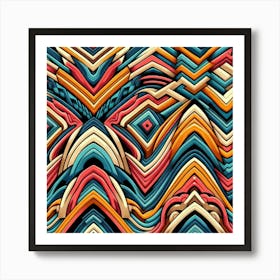 Abstract Geometric Pattern 36 Art Print