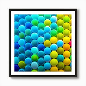 Colorful Bubbles Art Print