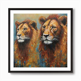 Pride of Lions Art Print