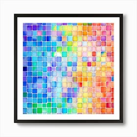 Mosaic Tile Background 4 Art Print