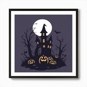 Halloween Pumpkins Art Print