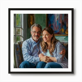 Portrait Of A Couple Art Print