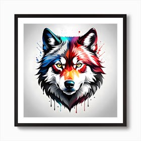 Wolf Head 3 Art Print