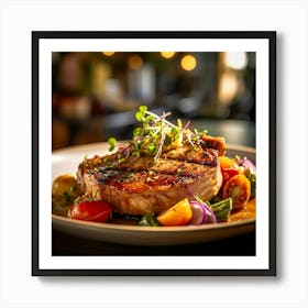 Steak On A Plate 2 Art Print