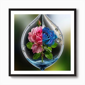 The Realistic And Real Picture Of Beautiful Rose 5 Art Print