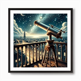 Telescope In The Sky Art Print