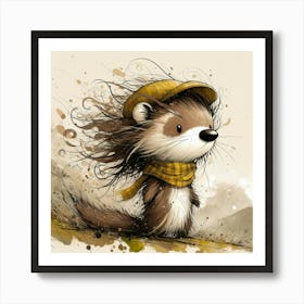 Little Hedgehog Art Print