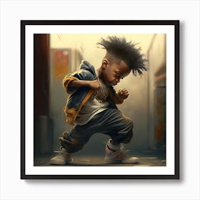 Afro Boy Art Print