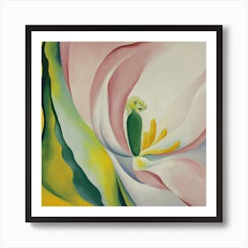 Georgia O'Keeffe " Pink Tulipe " Art Print