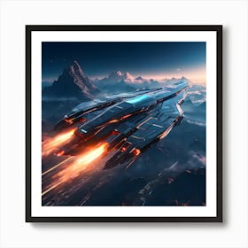 Spaceship Art Print