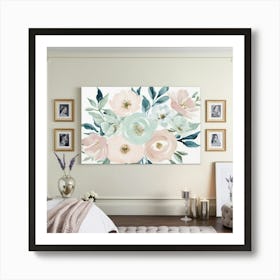 Leonardo Phoenix A Serene And Inviting Bedroom Scene Featuring 3 (2) Art Print