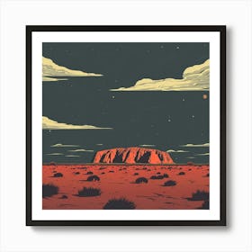 Uluru 4 Art Print