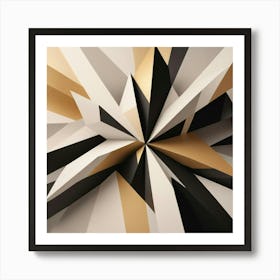 Black and White Abstract Art 321 Art Print