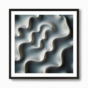 Abstract Wavy Texture Art Print