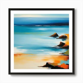 Rocky Shore Art Print