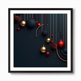 Christmass Abstract 008 Art Print