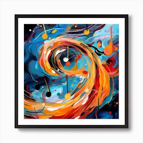 Abstract Music Painting 2 Art Print