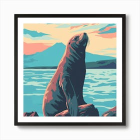 Sea Lion Art Print