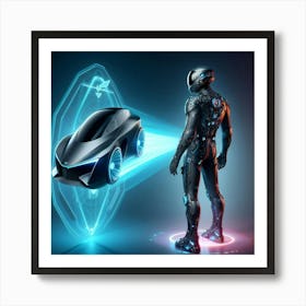 Futuristic Car 45 Art Print