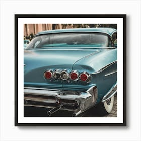 Blue Chevrolet 1 Art Print