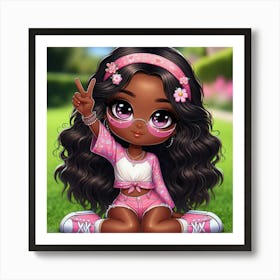 Little Black Girl 5 Art Print