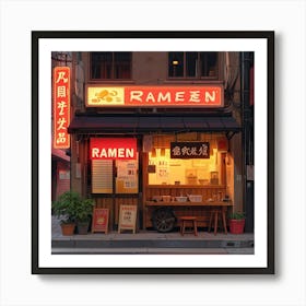 Ramen Shop Art Print 1 Art Print