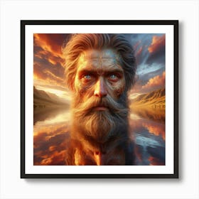 Portrait Of An Old Man Art Print