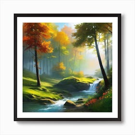 Autumn Forest 122 Art Print