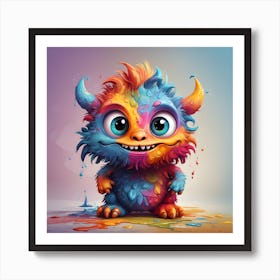 Colorful Monster Art Print