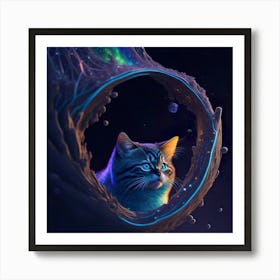 Cat Galaxy (140) Art Print