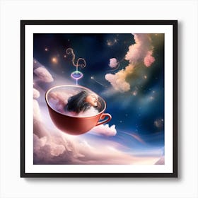 Dreaming In A Cup Art Print