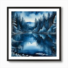 Night In The Forest Art Print