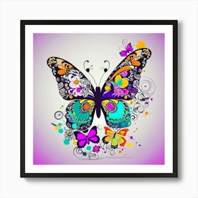 Colorful Butterfly Art Print