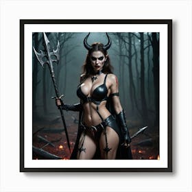 Devil In The Woods Art Print